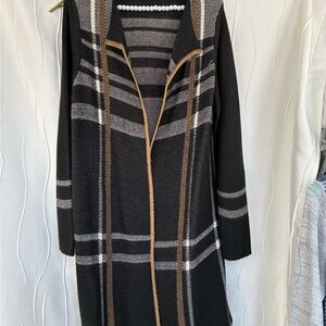 Charter Club Black Textured Cardigan